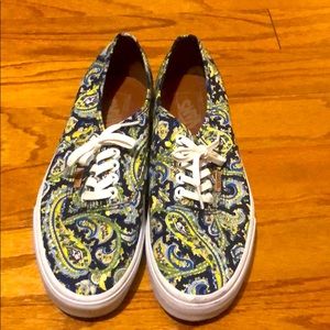 Floral Vans size 11w 9.5m no box